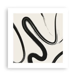 Poster - Schwarz-Weiß-Laune - 40x40 cm