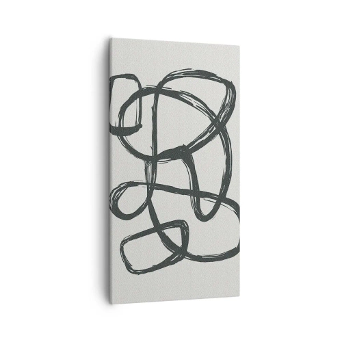 Bild auf Leinwand - Leinwandbild - Schleifenabstraktion - 55x100 cm