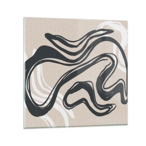 Glasbild - Bild auf glas - Vervielfachter Ausdruck - 70x70 cm