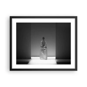 Poster in einem schwarzem Rahmen - Raffinierte Einfachheit - 50x40 cm