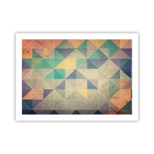 Poster - Republik der Dreiecke - 70x50 cm
