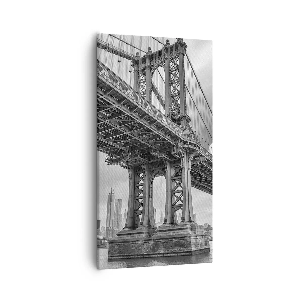 Bild auf Leinwand - Leinwandbild - Ins Herz der Stadt - 55x100 cm