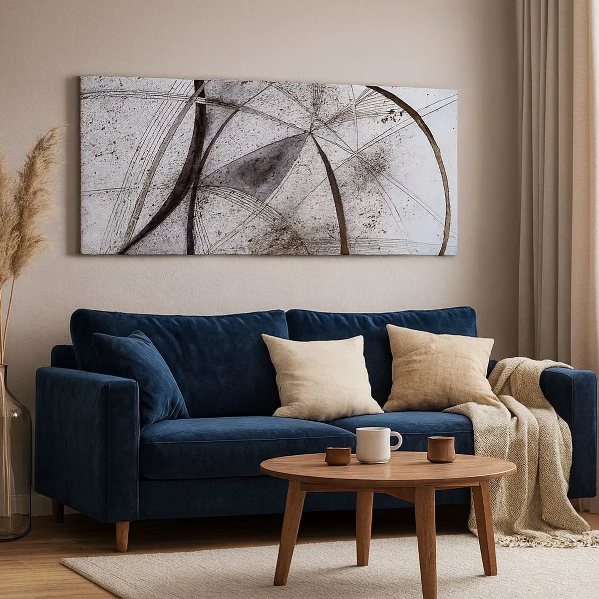 Bild auf Leinwand - Leinwandbild - Futuristische Fantasie - 100x40 cm