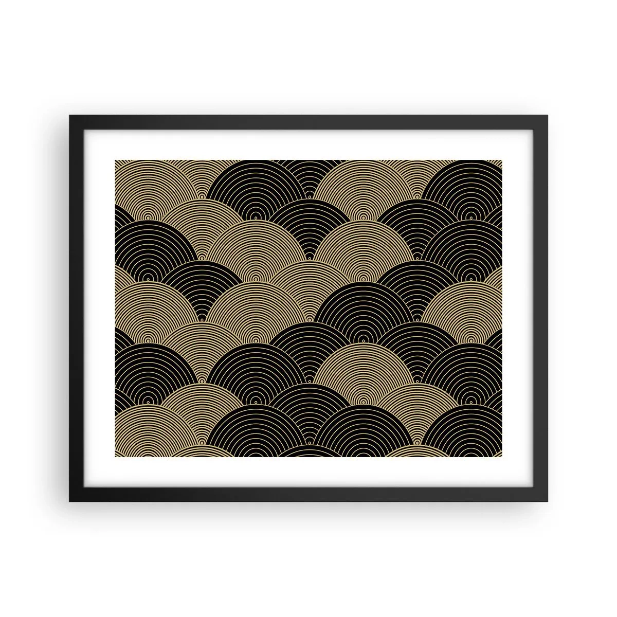 Poster in einem schwarzem Rahmen - Einheit in der Vielfalt - 50x40 cm