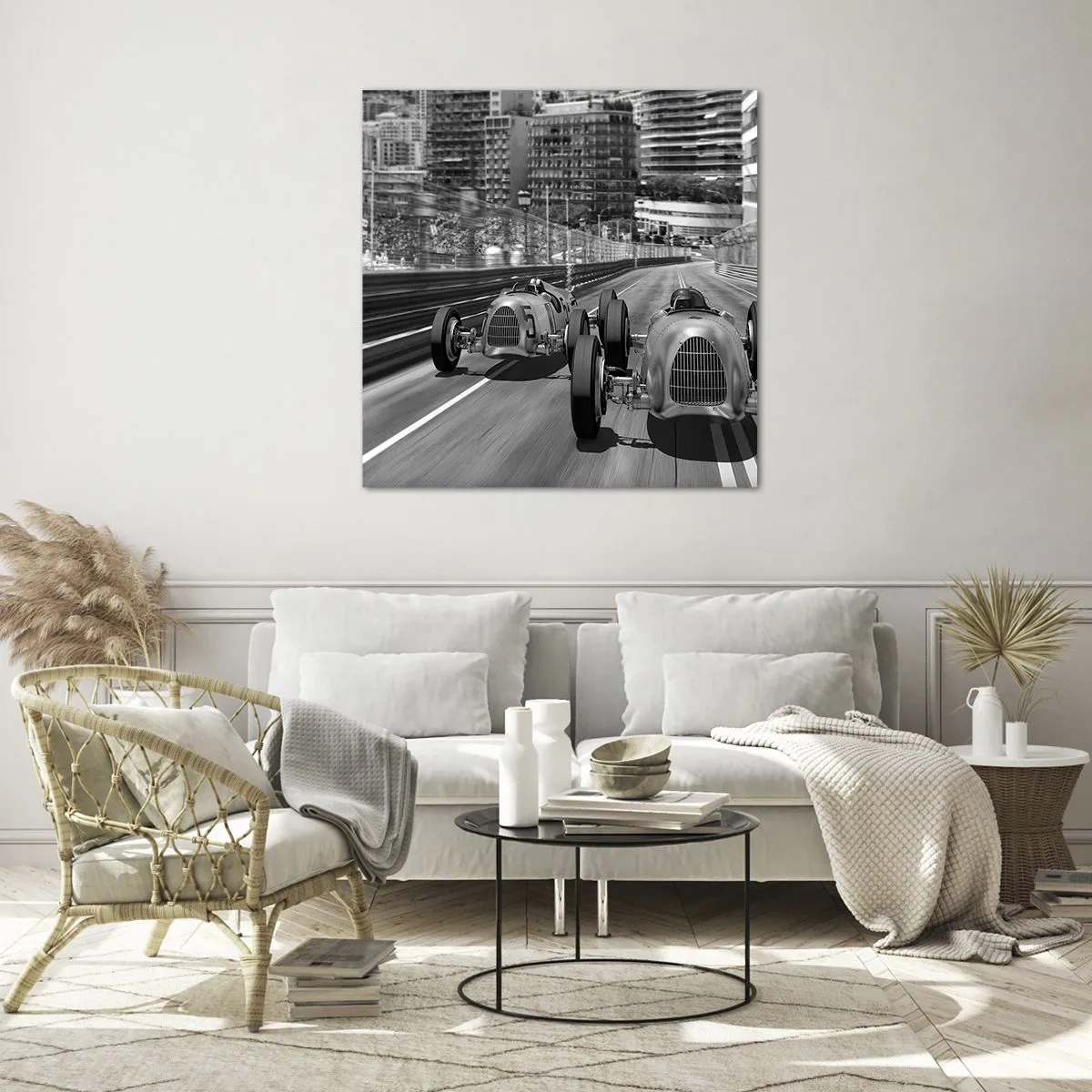 Glasbild - Bild auf glas - Vor langer Zeit in Monte Carlo - 40x40 cm