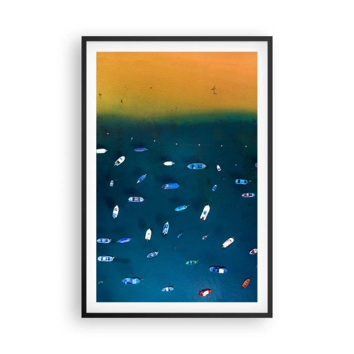 Poster in einem schwarzem Rahmen - Feiertagsspiel - 61x91 cm