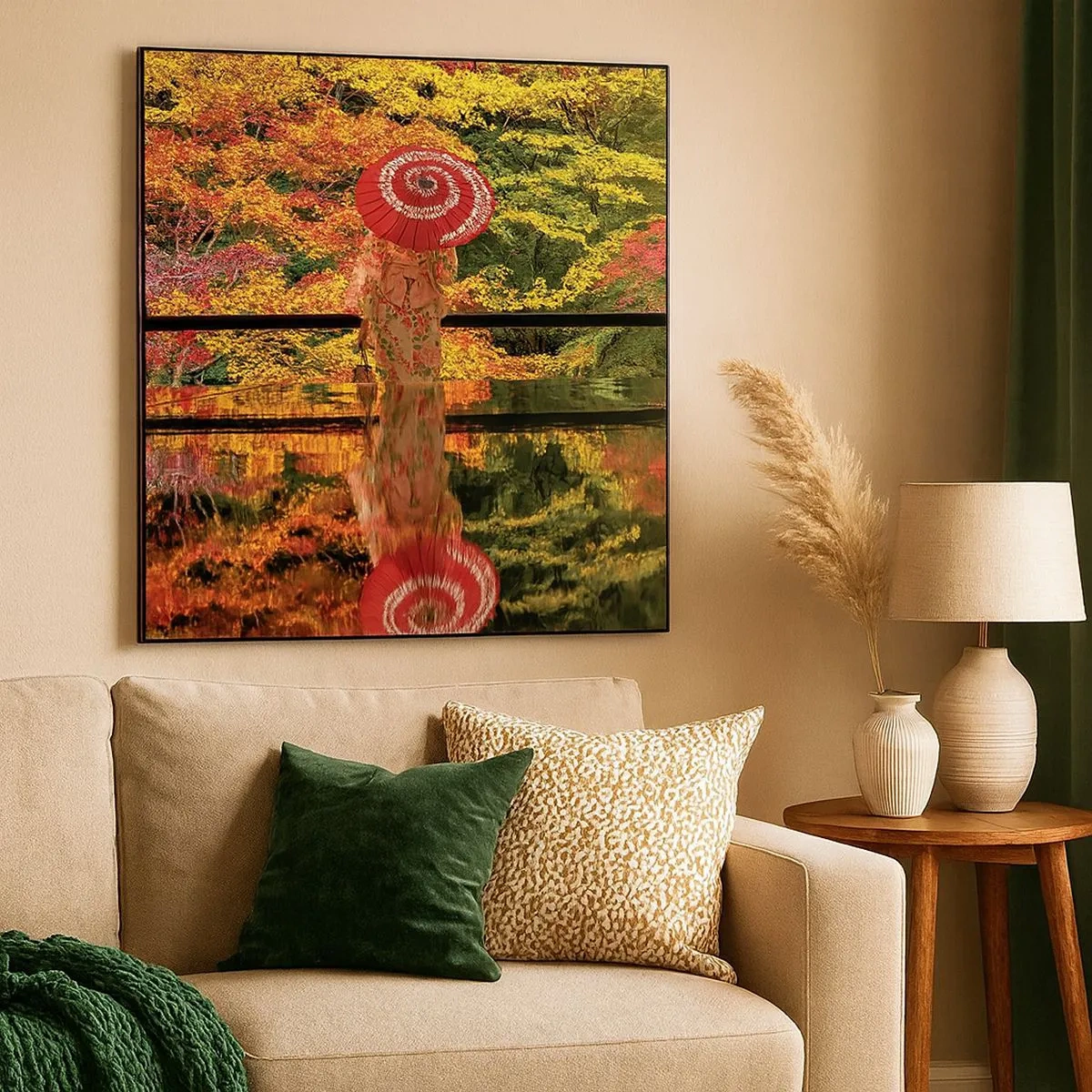 Bild auf Leinwand - Leinwandbild - Im Tempel der Natur - 30x30 cm