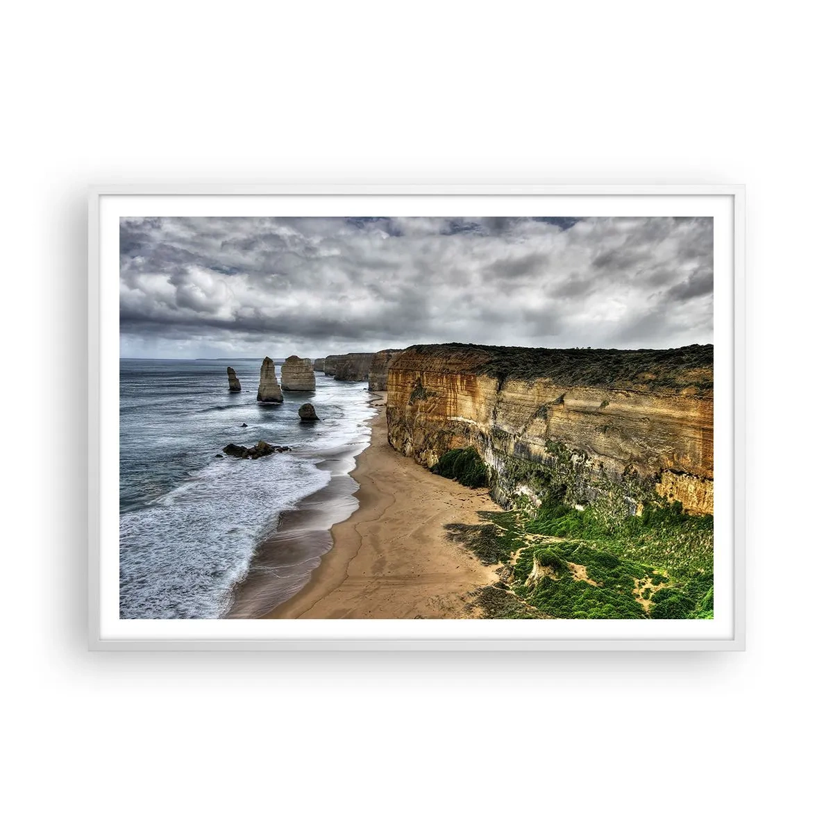 Poster in einem weißen Rahmen - Rohe Schönheit - 100x70 cm