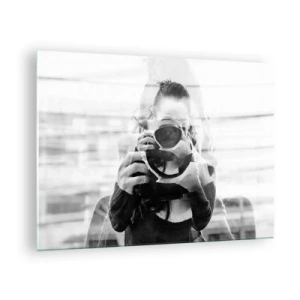 Glasbild - Bild auf glas - Der Schöpfer und sein Material - 70x50cm - Schöpfer und Material - Moderne Wanddekoration für Wohnzimmer und Schlafzimmer ARTTOR