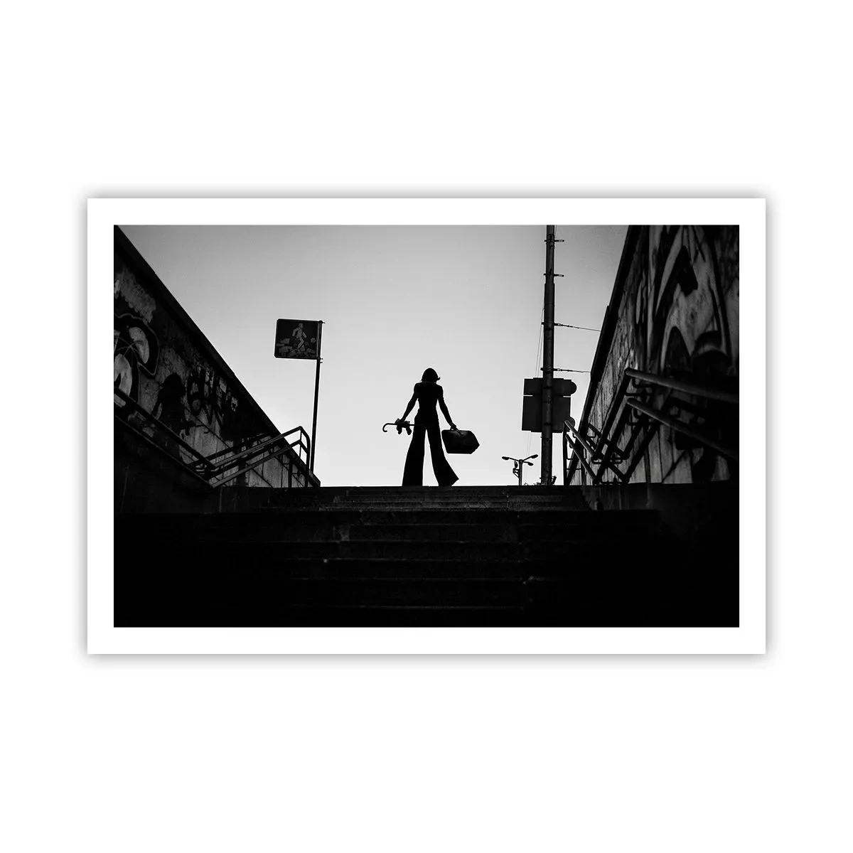 Poster - Städtisches Wandern - 91x61 cm