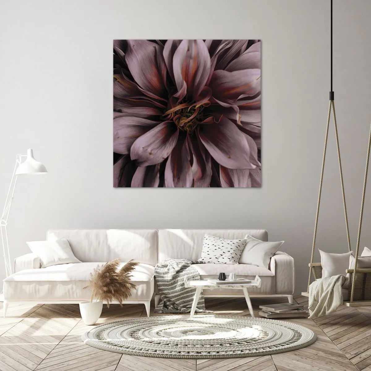 Bild auf Leinwand - Leinwandbild - Ein Blumenherz - 50x50 cm