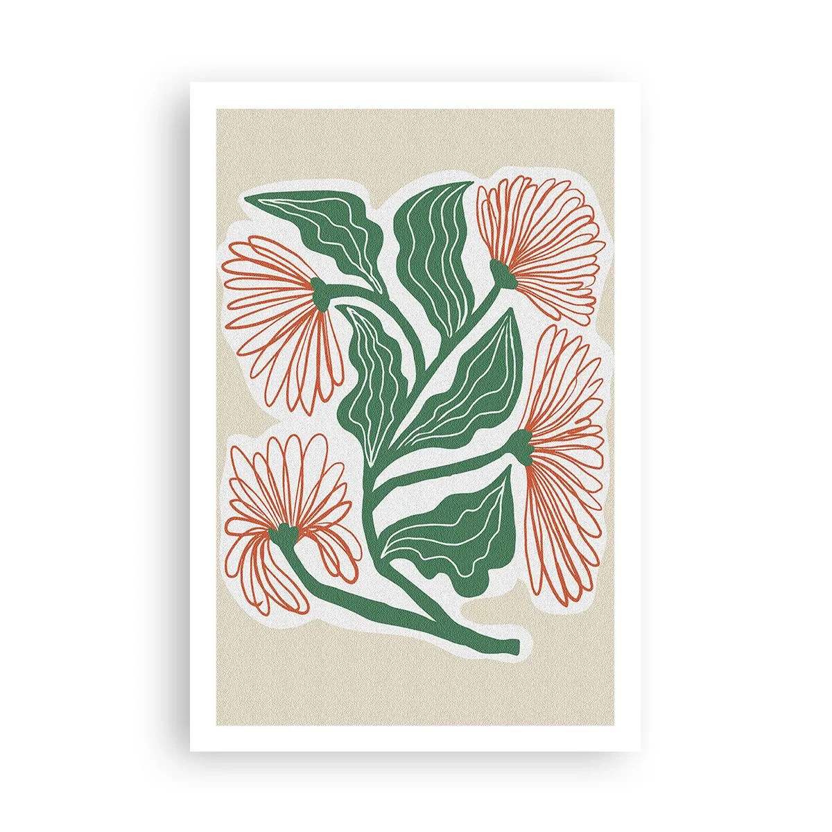 Poster - Im Folkstil und modern - 61x91 cm