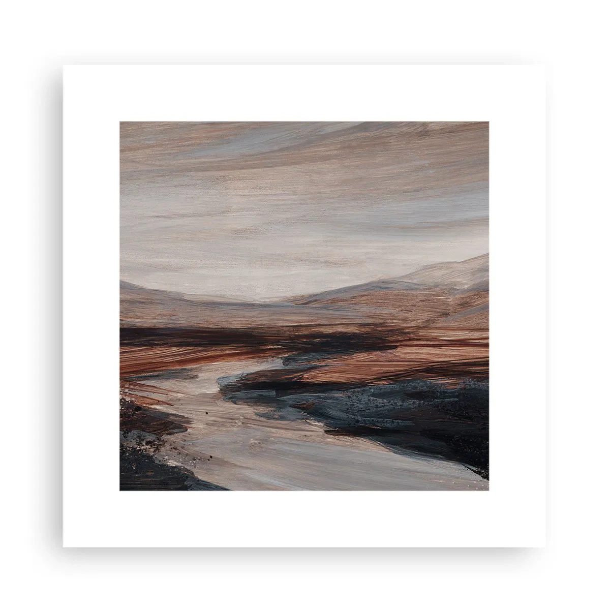 Poster - Ruhiges Tal - 30x30 cm