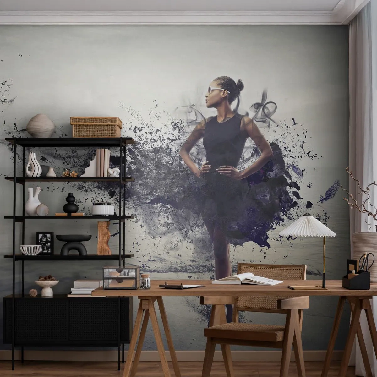 Fototapete Premium Canvas - Afrikanische Venus - Frau, Abstraktion, Modell - 500x350 cm