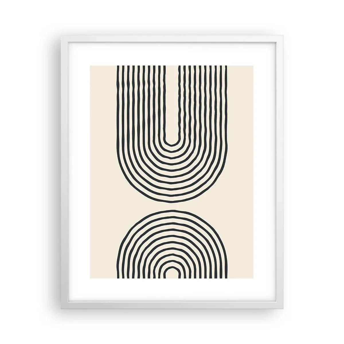 Poster in einem weißen Rahmen - In einem Moment ... - 40x50 cm