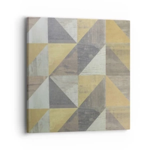 Bild auf Leinwand - Leinwandbild - Am Winkel des Dreiecks - 40x40 cm