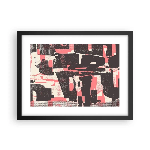 Poster in einem schwarzem Rahmen - All dieser Lärm - 40x30 cm