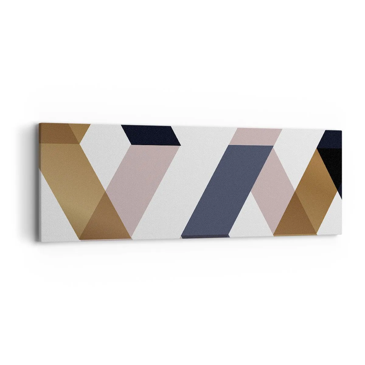 Bild auf Leinwand - Leinwandbild - Ebenen und Winkel - 90x30 cm