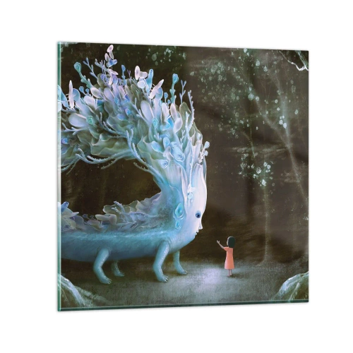 Glasbild - Bild auf glas - Fantastisches Treffen - 60x60 cm