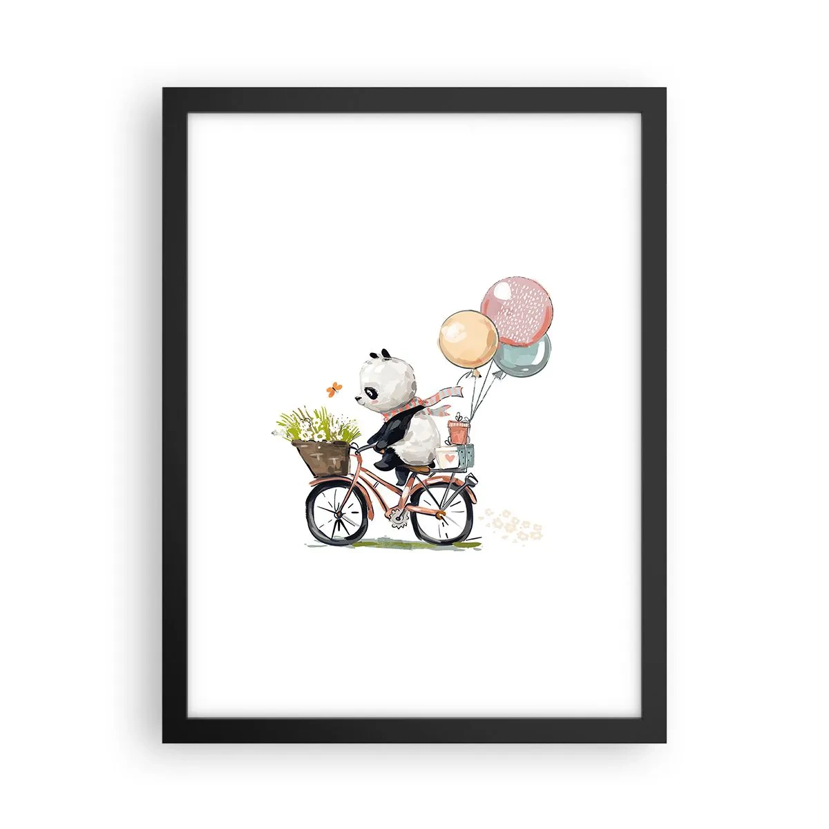 Poster in einem schwarzem Rahmen - Glücklicher Tag - 30x40 cm