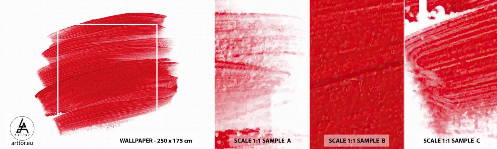Fototapetenmuster Standard Eco - Aus dem Rahmen - Abstraktion, Stück, Minimalismus - 100x30 cm