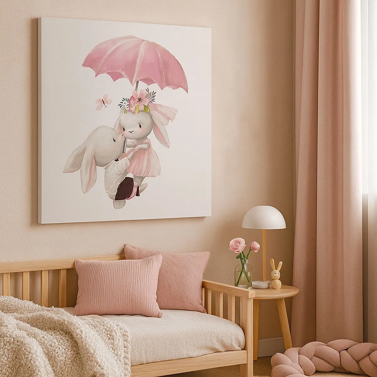 Bild auf Leinwand - Leinwandbild - Das ist eben Liebe - 30x30 cm