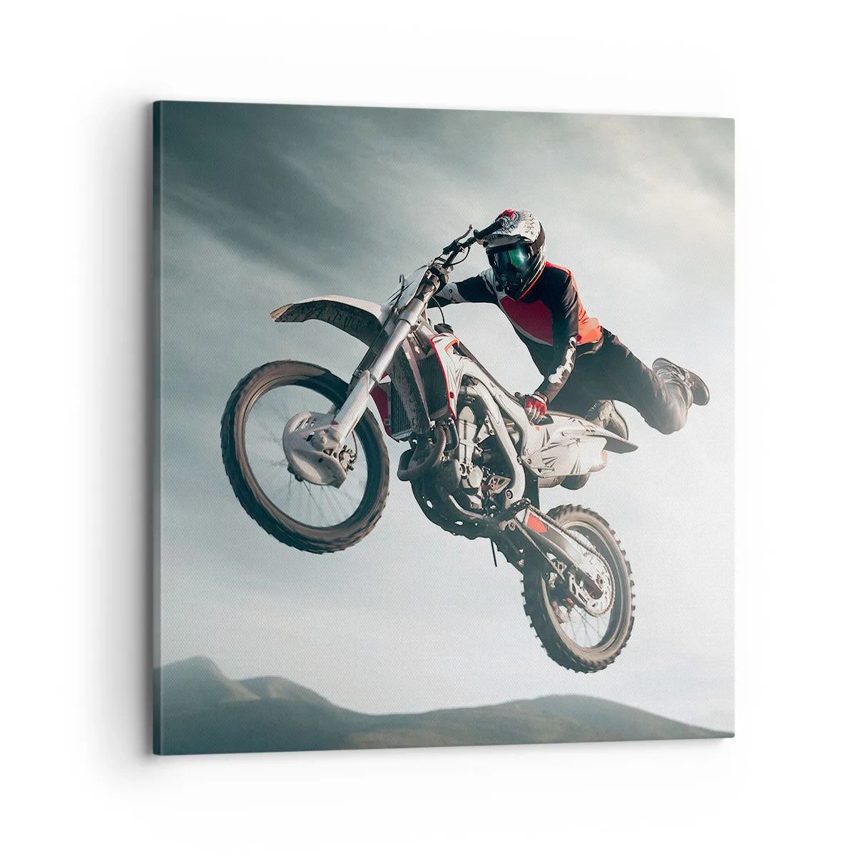 Bild auf Leinwand - Leinwandbild - Kein Spaß ohne Risiko - 70x70 cm