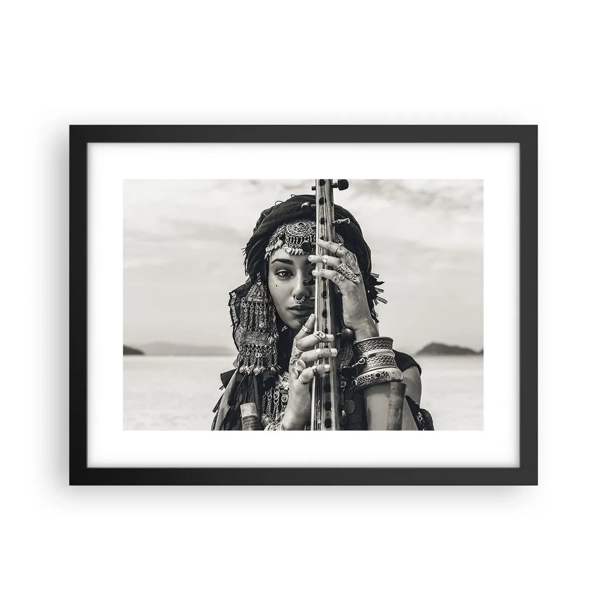 Poster in einem schwarzem Rahmen - Die Musik des Orients selbst - 40x30 cm