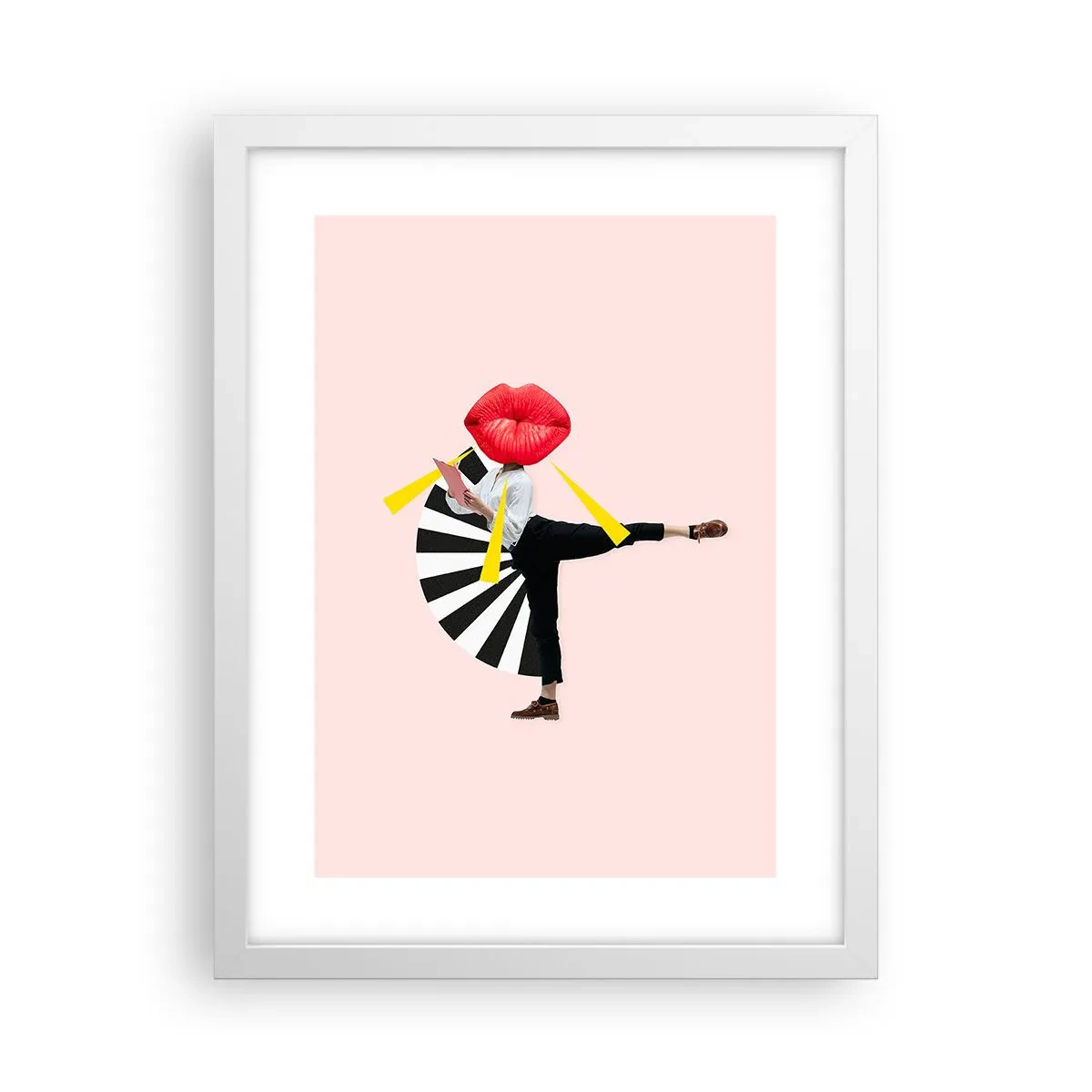 Poster in einem weißen Rahmen - Surreale Pop-Art - 30x40 cm