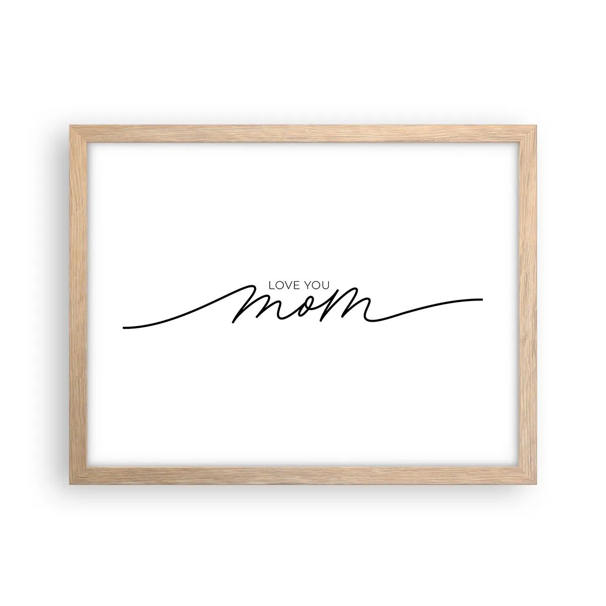 Poster in einem Rahmen aus heller Eiche - Große Emotionen - 40x30 cm