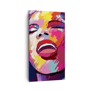 Bild auf Leinwand - Leinwandbild - Sing mein ganzes Leben - 45x80 cm