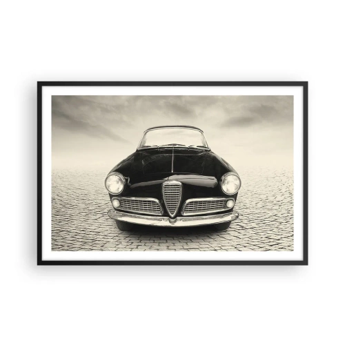 Poster in einem schwarzem Rahmen - Man muss mich einfach lieben - 91x61 cm