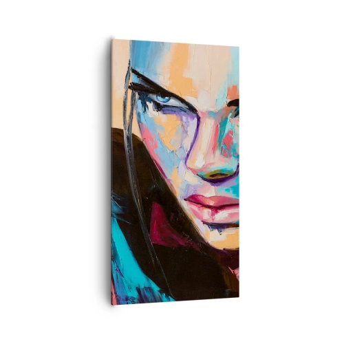 Bild auf Leinwand - Leinwandbild - Wild im Herzen - 65x120 cm