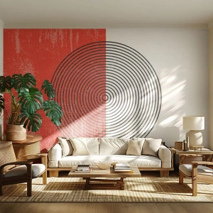 Selbstklebende Fototapete Deluxe Sticker - Auf den Punkt gebracht - Abstraktion, Stück, Grafik - 150x105 cm