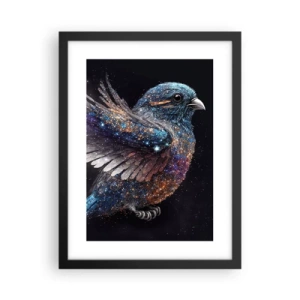 Poster in einem schwarzem Rahmen - Diamantsperling - 30x40 cm