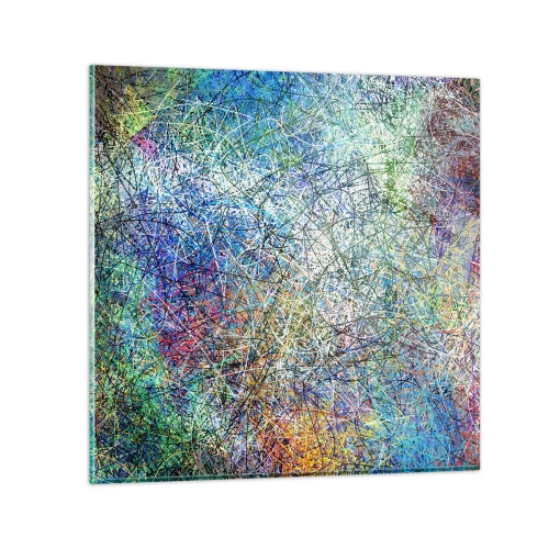 Glasbild - Bild auf glas - Es ist nicht so einfach - 70x70 cm