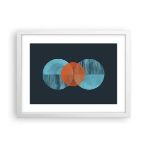 Poster in einem weißen Rahmen - Symmetrische Komposition - 40x30 cm
