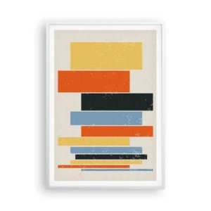 Poster in einem weißen Rahmen - Musiknotation - 70x100 cm