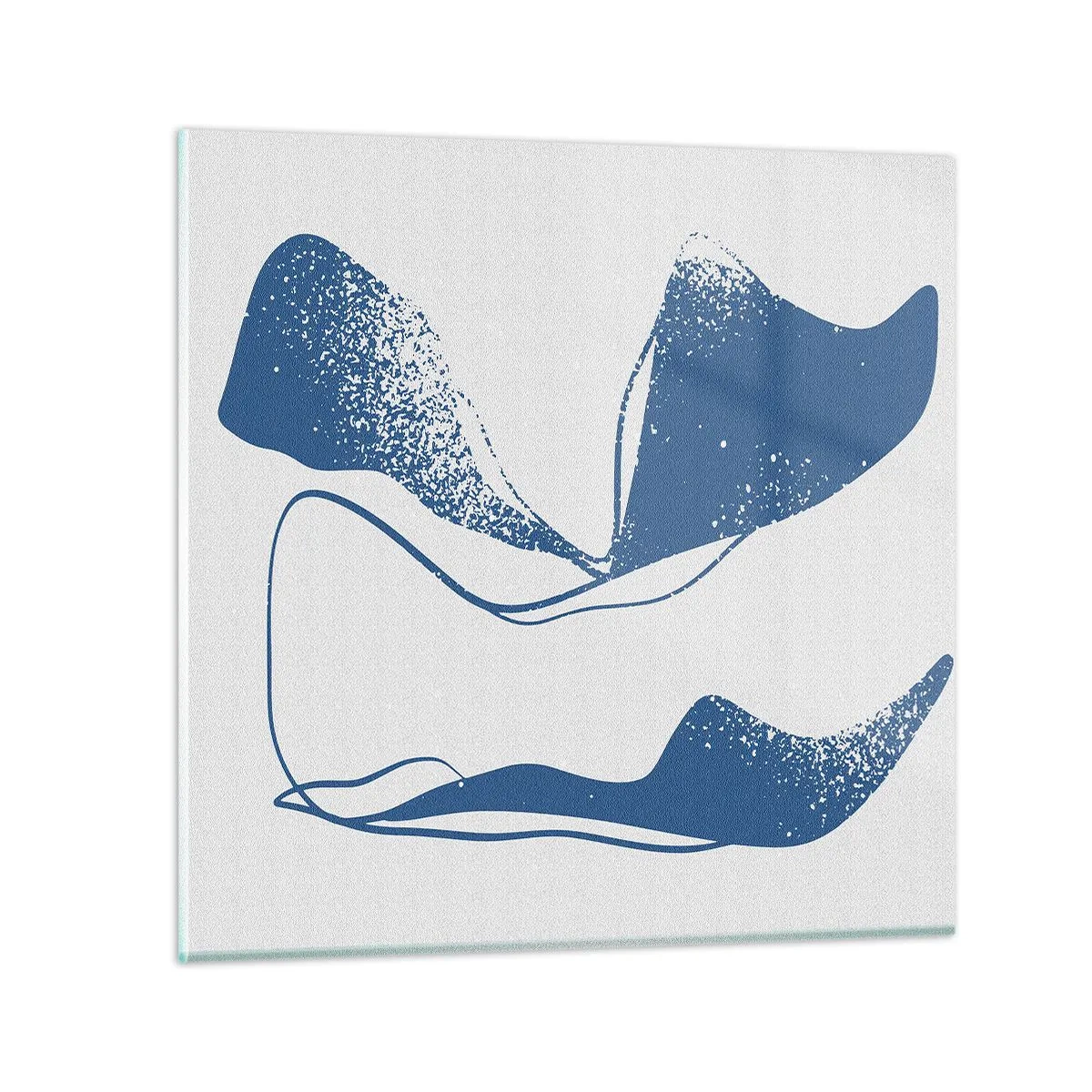 Glasbild - Bild auf glas - Geflügelte Abstraktion - 60x60 cm