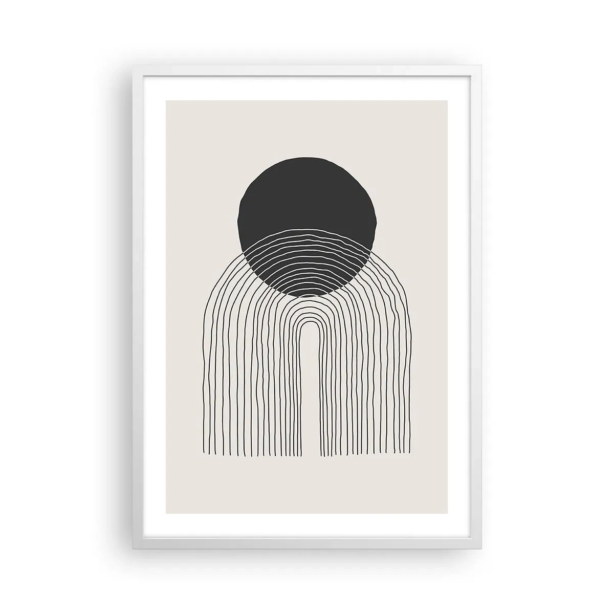 Poster in einem weißen Rahmen - Zittern und Vertrauen - 50x70 cm