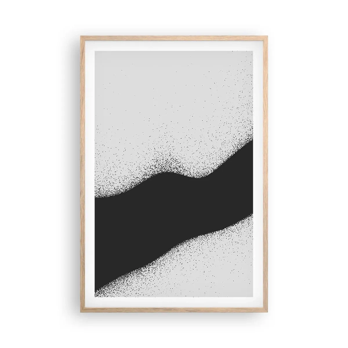 Poster in einem Rahmen aus heller Eiche - Flüssiges Gleichgewicht - 61x91 cm