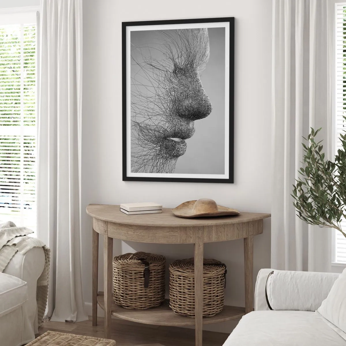 Poster in einem schwarzem Rahmen - Der Geist des Windes - 40x50 cm