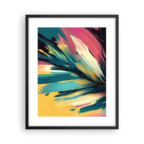 Poster in einem schwarzem Rahmen - Komposition – eine Explosion der Freude - 40x50 cm