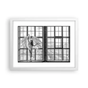 Poster in einem weißen Rahmen - Stadt der Engel? - 40x30 cm