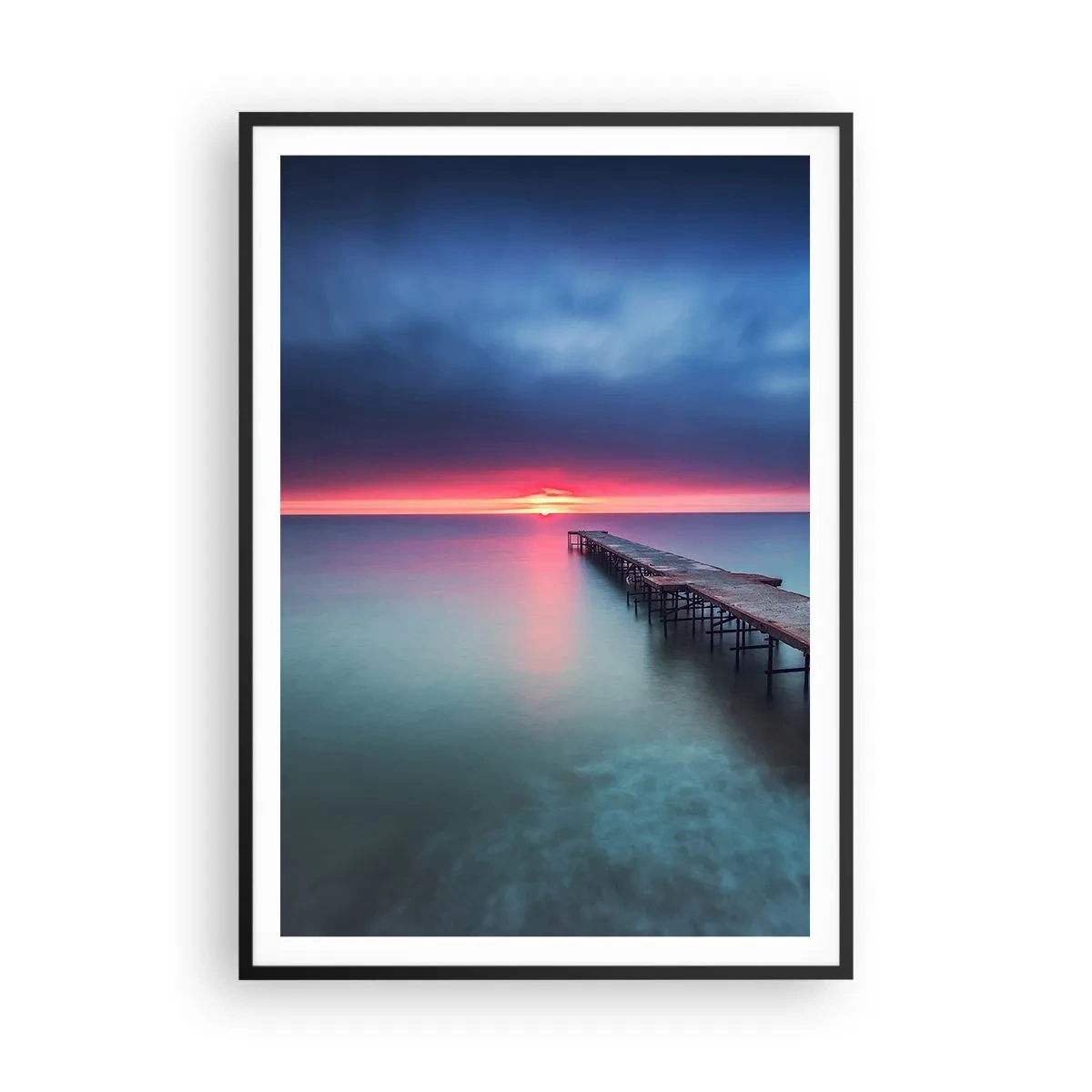 Poster in einem schwarzem Rahmen - Zwischen Himmel und Erde - 70x100 cm