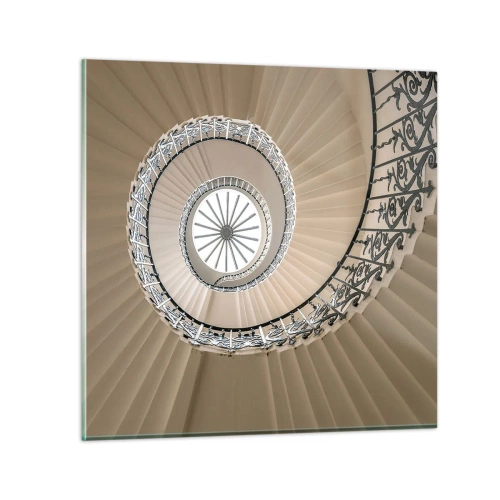 Glasbild - Bild auf glas - Im Inneren der Muschel - 30x30 cm