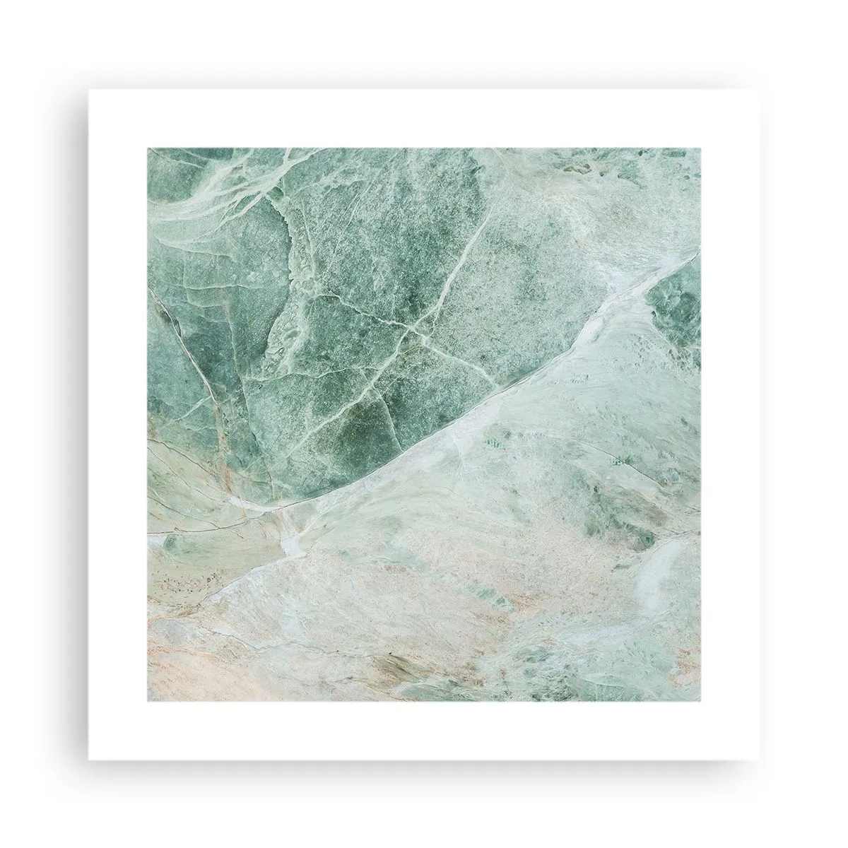 Poster - Edle Kälte des Steins - 40x40 cm