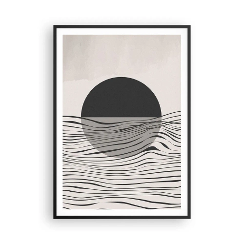 Poster in einem schwarzem Rahmen - Halbe Komposition - 70x100 cm