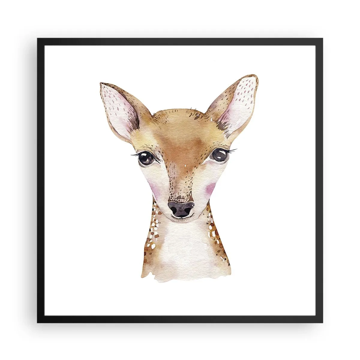 Poster in einem schwarzem Rahmen - Die Natur der Unschuld - 60x60 cm