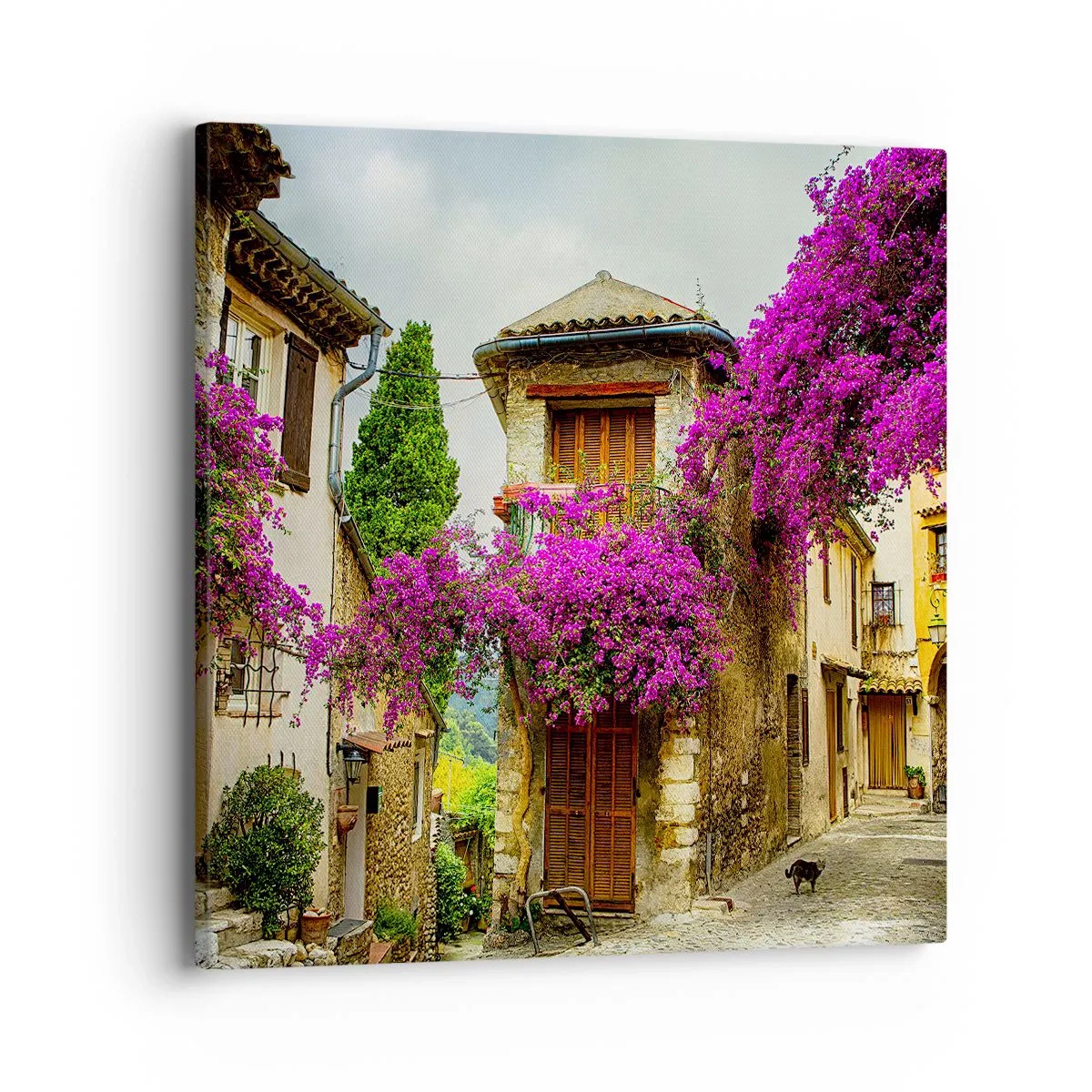 Bild auf Leinwand - Leinwandbild - Unter einem Blumendach - 40x40 cm